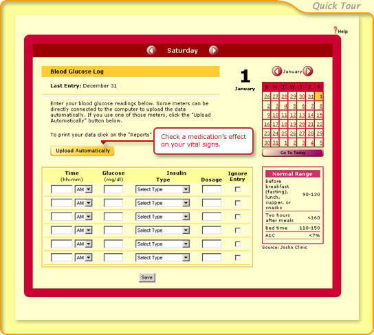 Medications and Blood Glucose Tracking